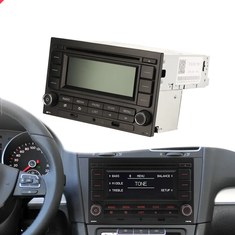 Автомобильный CD-DVD-плеер с Usb Aux Bluetooth для Volkswagen Golf Polo MK4 Passat