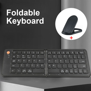 Mini teclado plegable ultrafino portátil recargable inalámbrico Blue tooth para iPad, ordenador portátil, teléfono inteligente para iOS y Android - Product Image 2