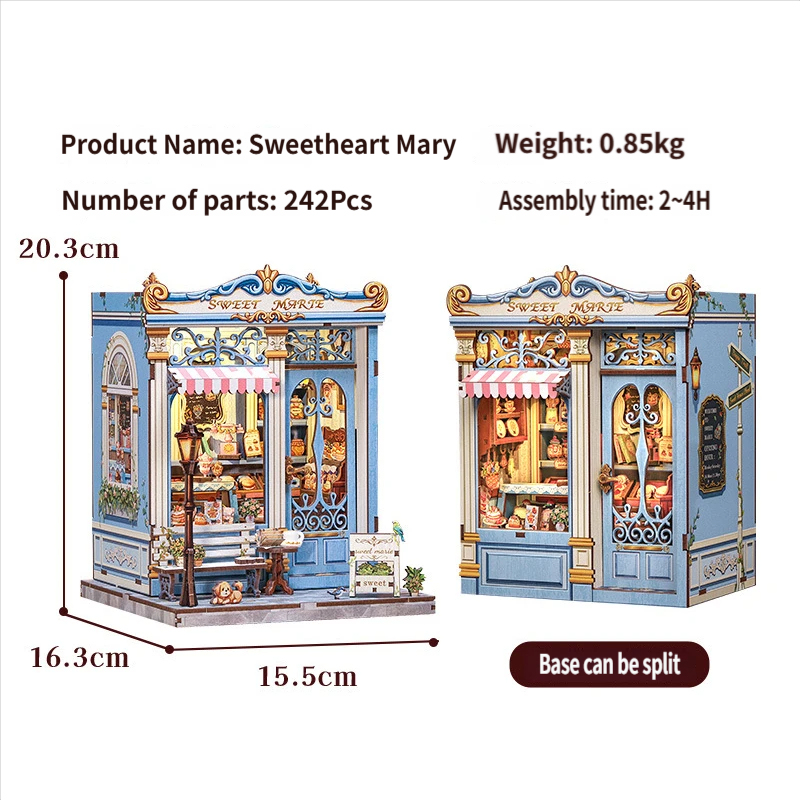 Tienda de postres Wood-Sweetheart Mary