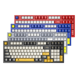 Jeqang, Teclado mecánico con cable de 97 teclas, interfaz USB, varios colores ABS para ordenador portátil para juegos de oficina, uso en árabe