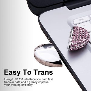 Gitra周年结婚礼物真珠宝记忆USB 8gb 4g爱心心形u盘128gb Pendrive 64gb 32gb 16gb