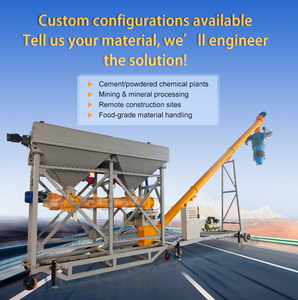 Sistema de carga a granel de contenedores Precio de fabricación Cargador móvil Llenado de cemento Sistema de alimentación de silo automático Transportador de tornillo de barrena - Product Image 2