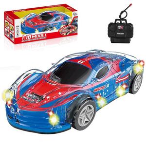 1:18 elettrico telecomando auto da corsa giocattolo per bambini RC modello di veicolo con luci Hobby giocattoli - Product Image 5