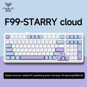 <strong>Customized</strong> Mechanical <strong>Keyboard</strong> Full <strong>Key</strong> Hot Plug Three Mode Game <strong>Keyboard</strong> Gateway Structure AULA Tarantula F99 - Product Image 5
