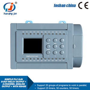 Huaqingjun 8-in 8-out Relay Output PLC 2AO 0-20mA RS485 Communication Modbus <strong>Programmable</strong> <strong>Logic</strong> <strong>Controller</strong> for Smart Farm - Product Image 3