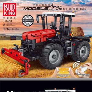 Kalıp kral 17019 17021 yüksek teknoloji mühendislik serisi çiftlik traktörü Set Model oyuncak çocuk yaratıcı hediye yapı taşları setleri - Product Image 6