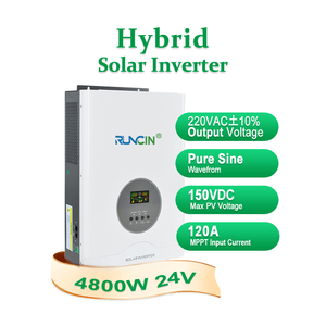 Runcin 4800W 24V MPPT 120A Off-Grid Solar Hybrid Inverter AC <strong>DC</strong> <strong>Input</strong> <strong>Output</strong> Free WIFI Split Phase 1KW for Home Generator System - Product Image 2