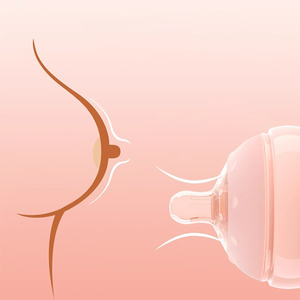 زجاجة أطفال من السيليكون مضادة للمغص خالية من مادة البولي بروبيلين مخصصة لطيفة خالية من مادة البولي بروبيلين من 0-12 شهرًا وطباعة للأطفال الصغار - Product Image 2