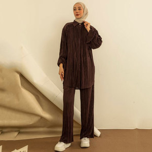 2024, скромный комплект из двух предметов в праздничном стиле, мусульманская юбка, Женское Платье макси с моллюсками и завязками на бретельках, популярный элемент Абая - Product Image 3