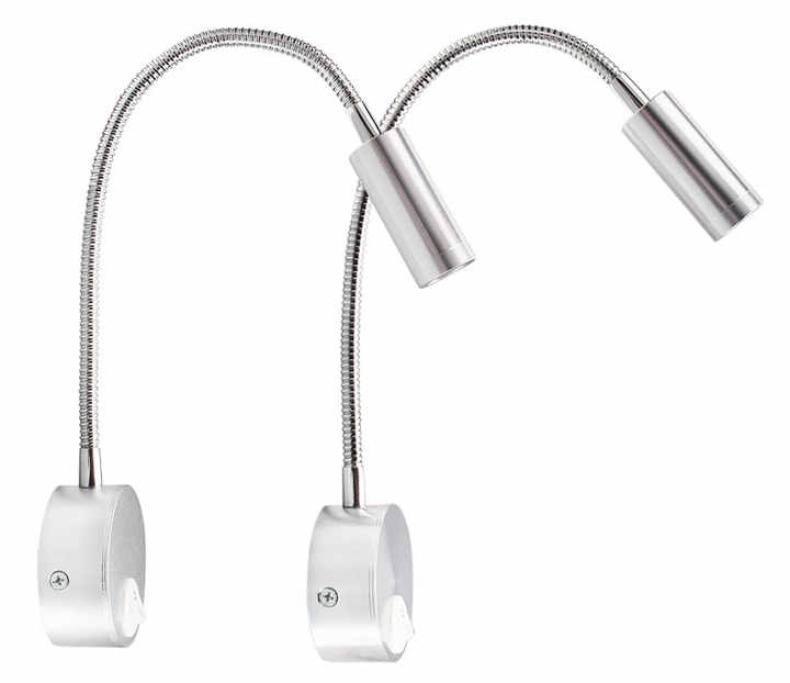 Led RV Reading Light Modern Interior12V24V Flexible Gooseneck Spotlight for RV Trailer Caravan Boat Wall Surface Mounted Lamp