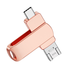 4合1 USB闪存128GB闪存微型USB Type-C 256GB闪存驱动器和适用于手机/Android/MacBook智能手机的USB 3.0端口 - Product Image 4