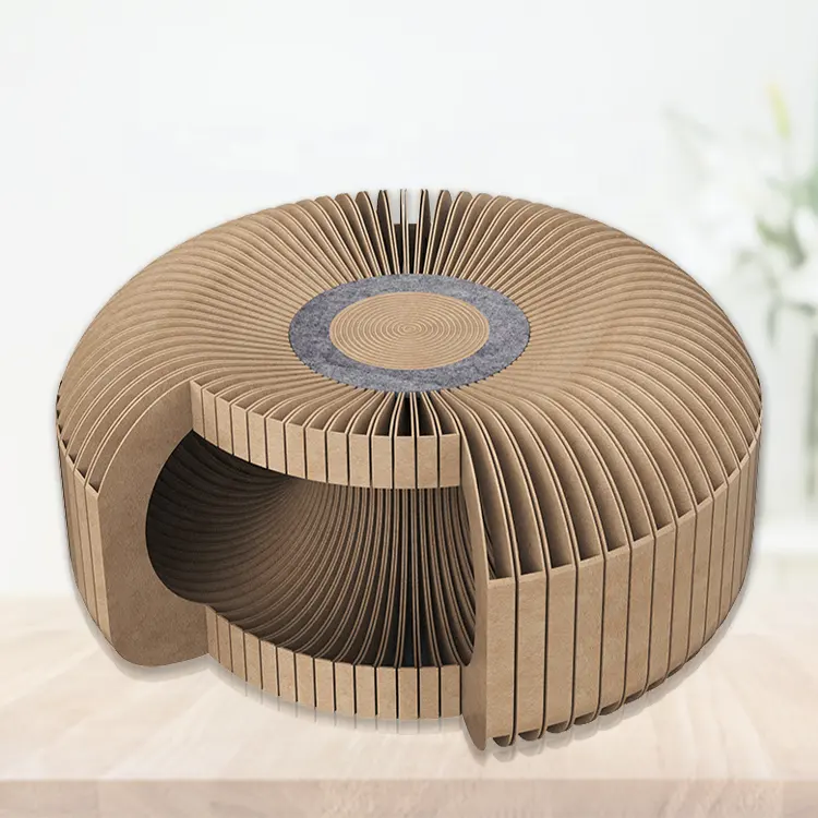 Cat Tunnel Interactive Toys Three uses in one unique cardboard cat design for cat play and relax together, waterproof