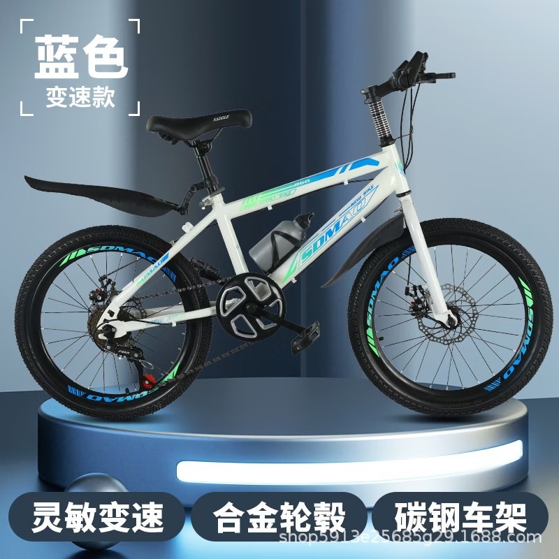 Blue (variable speed) shock absorption double disc brake