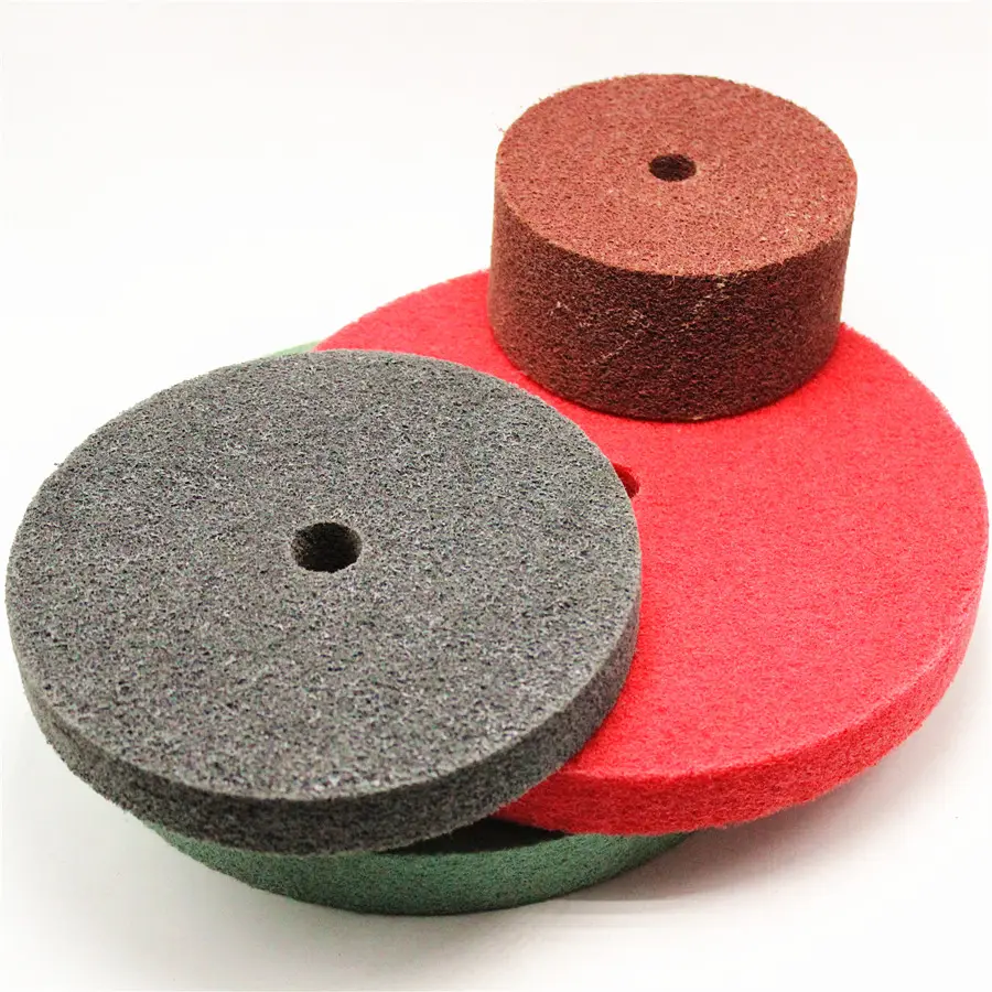 GLORY Abrasive Unitized Wheel Nylon Fiber Wheel Metal Polishing Wheel untuk Deburring dan Finishing