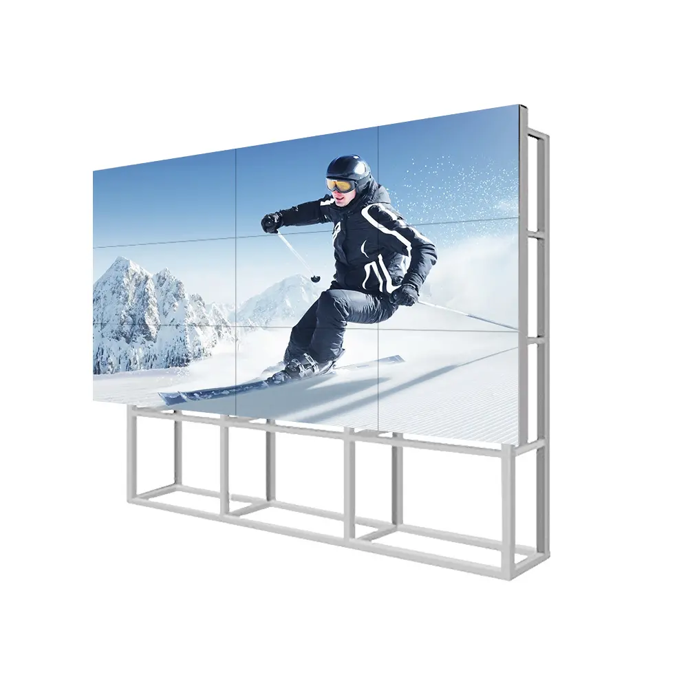 46 49 55 65 inch 3x3 Ultra Slim Bezel LCD TV bức tường 2x2 bức tường video