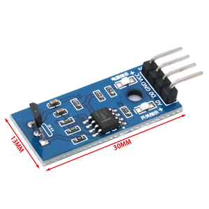 RNSbot Sensor de Efecto Hall LM393 3144 Módulo de Sensor Hall para Sensor de Contador de Medición de Velocidad