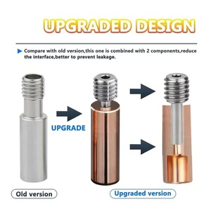 Cr10 bi-kim loại heatbreak họng cho ender3 Ender 5 V2 PRO nâng cấp với mịn kẽm + đồng TITAN trong túi bao bì - Product Image 6