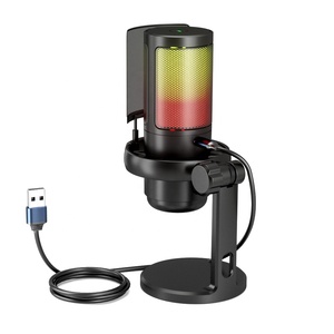 Headphone <strong>Output</strong> Volume Control USB Type C Plug and Play LED Mute Button Streaming Studio Recording <strong>Microphone</strong>