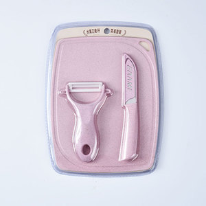Chất lượng cao nhà bếp cắt/cắt Board Set với Knife & Peeler bé nhà bếp công cụ gốm Knife Set - Product Image 6