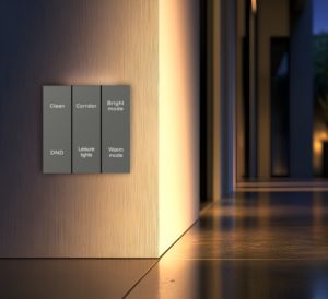 EU標準スマートタッチスイッチライト4ウェイアルミニウム1/2ギャングホテル統合220V 10AイーサネットWi-Fi互換性 - Product Image 3