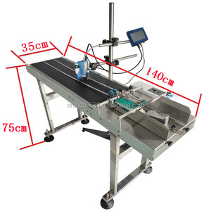 B2B Clearance Sale Halbautomat ische Desktop-Förderband maschine Kontinuierliche Inkjet-Charge Ablaufdatum Code-Drucker für Flaschen - Product Image 3