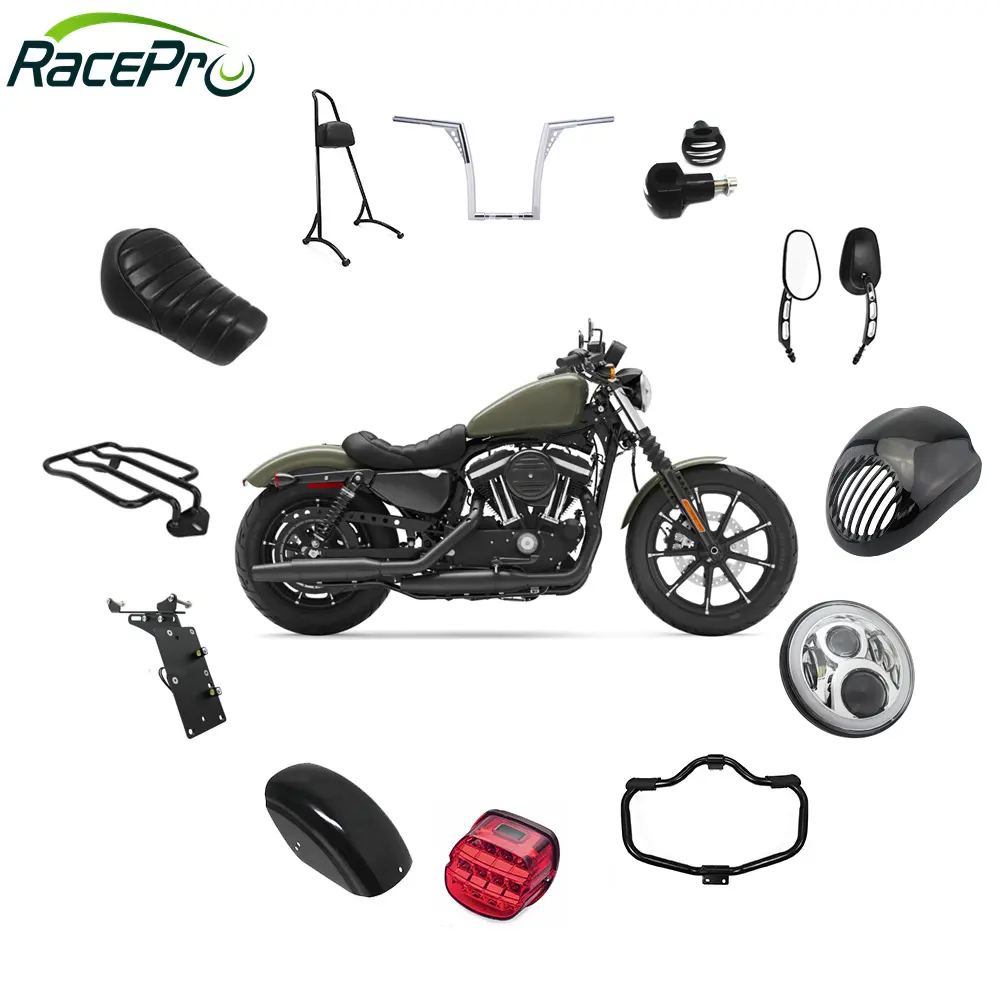 Racepro peças de bicicleta decorativas, peças acessórios de peças para motocicleta harley davidson sportster 883