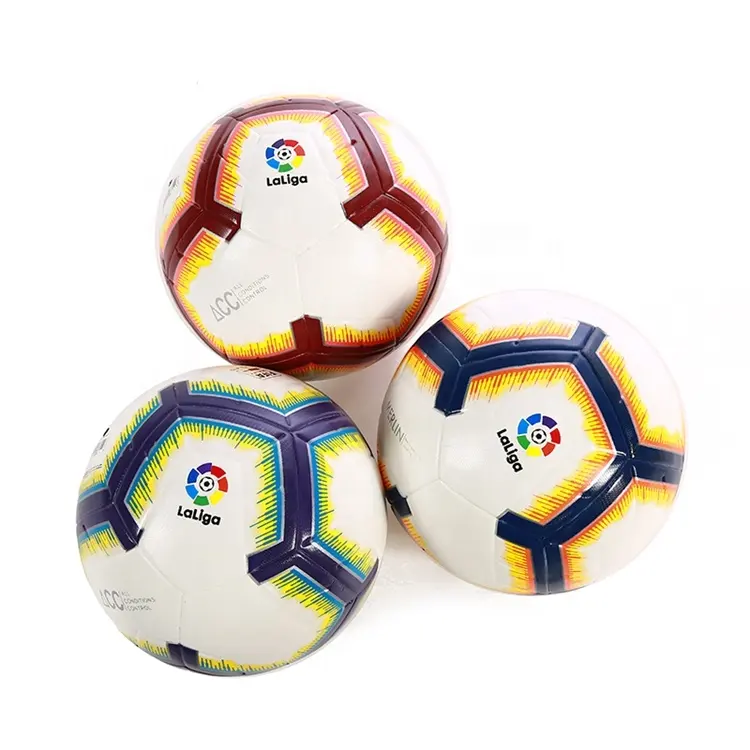 Pallone da calcio su ordinazione di calcio di calcio legato termico delle merci di sport del Futsal del cuoio dell'unità di elaborazione del Pvc all'ingrosso per addestramento e giochi