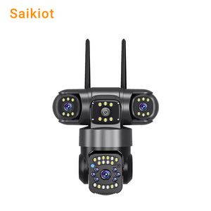 Saikiot กล้อง6MP 3เลนส์ PTZ กล้อง4G V380 Pro 3หน้าจอ WiFi Ai ติดตามอัตโนมัติอัจฉริยะกล้องรักษาความปลอดภัย3เลนส์ - Product Image 1