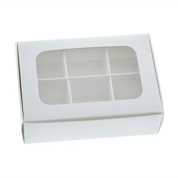 Mini scatole per dolcetti di alta qualità con finestra e divisori