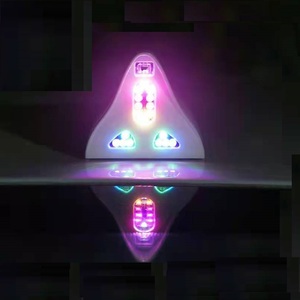 EURS 8LED Auto Modification <strong>Lamp</strong> 3.6v Waterproof 18LED Shark Fin Wireless Remote Control Car Warning Solar <strong>Led</strong> Light RGB Color - Product Image 6