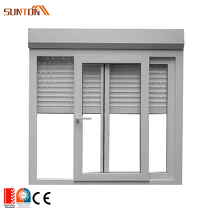 Customize Modern Aluminum Sliding <strong>windows</strong> <strong>with</strong> <strong>Built</strong> in Electric Motorized Automatic Roller Shutters - Product Image 3