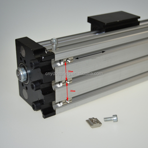 Módulos de movimiento lineal deslizador de precisión Manual placa de arrastre Manual banco de trabajo Manual 100mm - Product Image 4