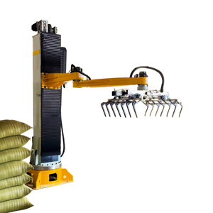 Paletizador robot de una sola columna completamente automático de 25kg y 50kg, apilador de cajas de cartón en bolsas de gránulos de cemento para alimentos - Product Image 4