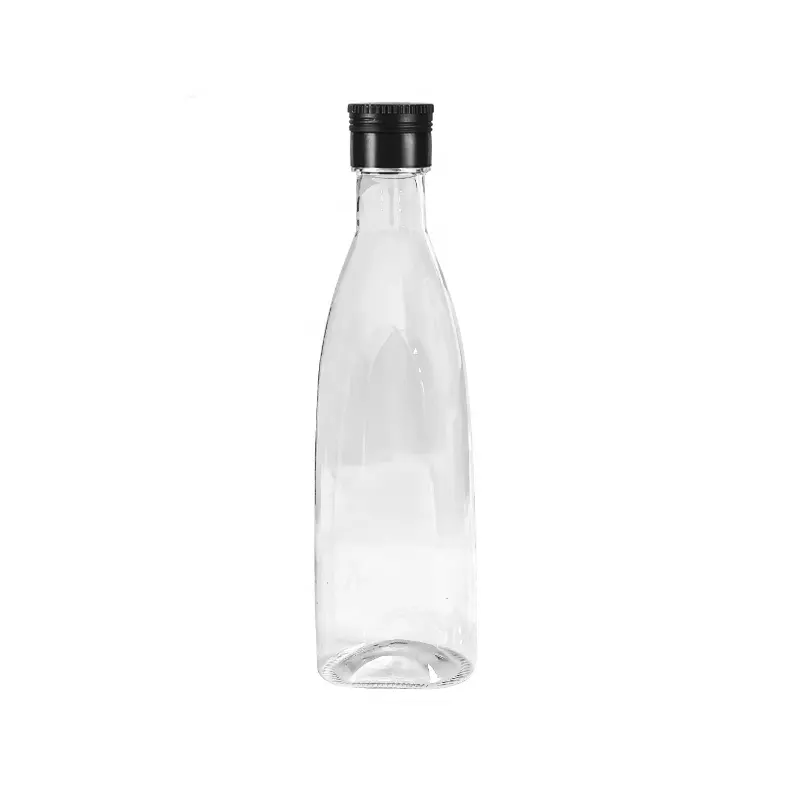 Garrafa plástica ecológica personalizada para alimentos, garrafa de 500ml com logotipo para azeite/óleo de soja/óleo de abacate