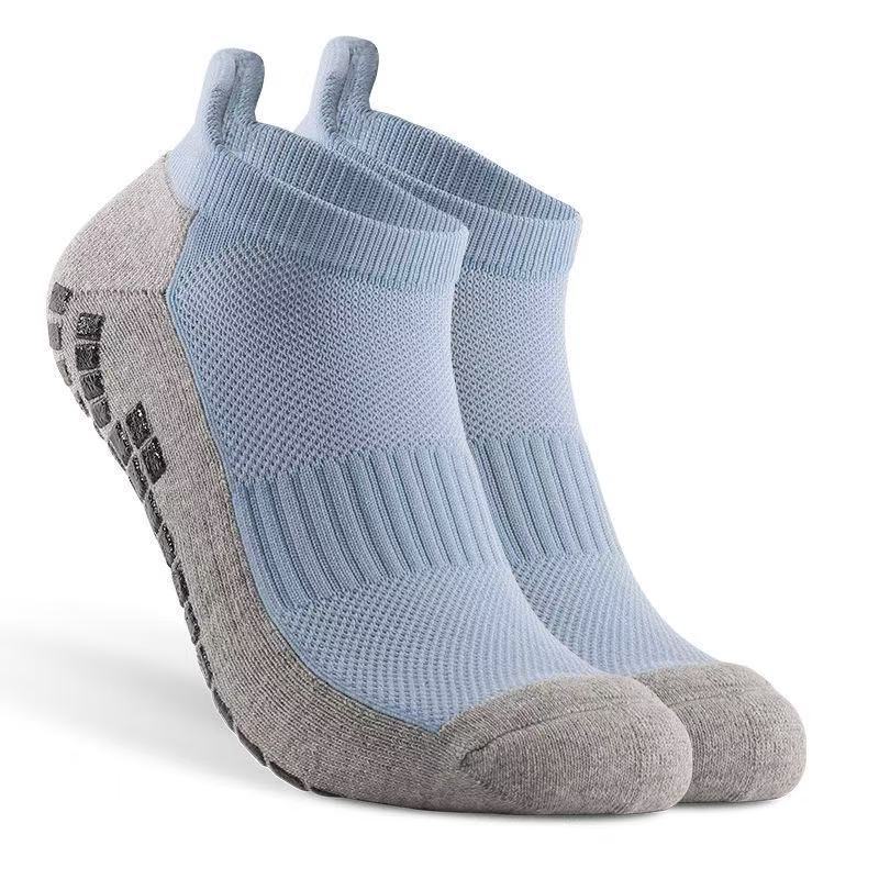 Sky blue gray bottom socks