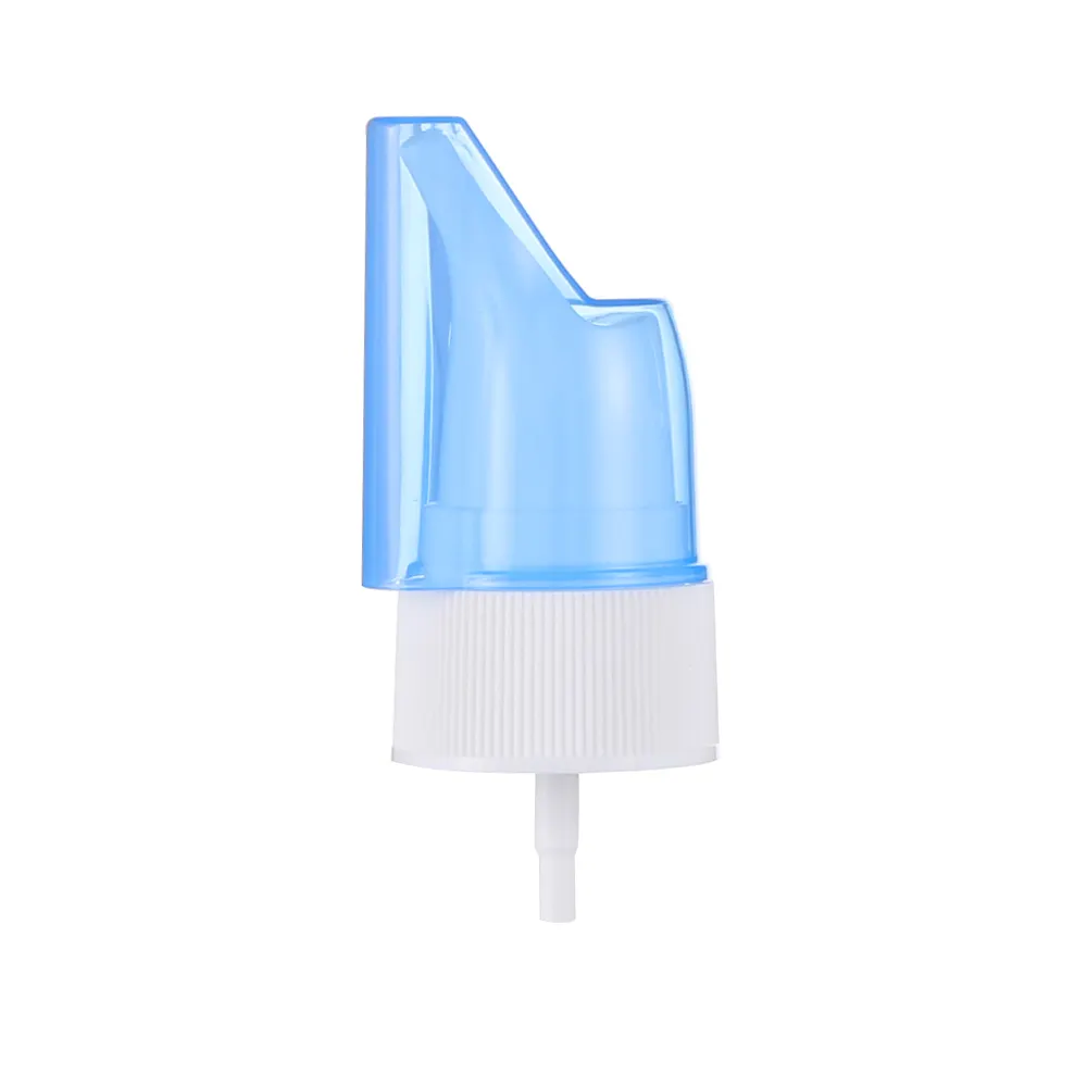 Bomba de pulverización de boquilla larga, pulverizador nasal de plástico médico para botella de pulverizador nasal, pulverizador nasal médico