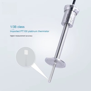 Transmisor de temperatura integrado PT100 de alta precisión ABS Sensor de resistencia térmica antiinterferencias enchufable OEM