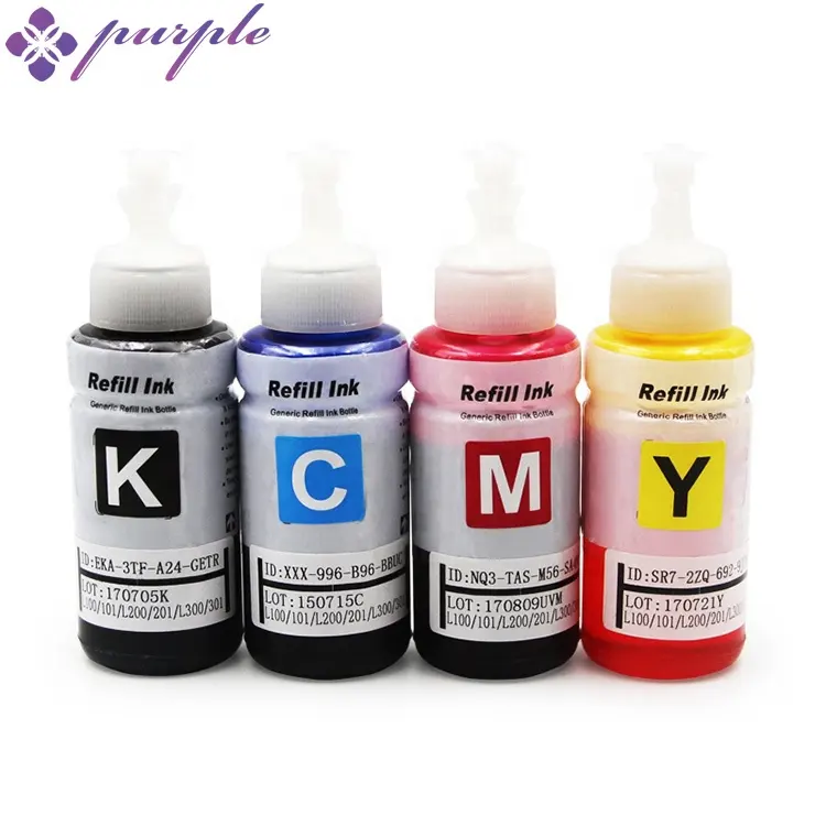 Botella rellenable para impresora Epson L355, L100, L110, L200, L210, L300, L120, 644, 673 tinta, fabricante al por mayor