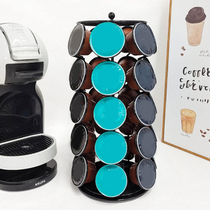 Phong Cách Mới 35 Keurig Xoay Carousel Đứng Lưu Trữ Tổ Chức Hiển Thị Màu Đen K Cốc Chủ Carousel Đa Cà Phê Vỏ Lưu Trữ Giá - Product Image 3
