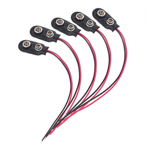 Customizable 9V Battery Clip 2.1mm X 5.5mm Male DC Plug for <strong>Arduino</strong> Electronics Connector for Student Experiment STEM <strong>Project</strong>