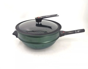 新型多功能微压炒锅无烟不粘煎锅带蒸锅电磁炉燃气灶具通用 - Product Image 1