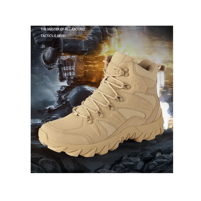 Male Working Climbing Shoes Men Desert Boot Combat Mens Boots Comfortable Armee Boot anti-slip man safety Shoes
