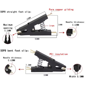 <strong>Programmer</strong> Test Clip <strong>SOP8</strong> Eight-pin BIOS Wide and Narrow Body 8-pin Universal Adapter IC <strong>Socket</strong> Burning <strong>Chip</strong> Clip - Product Image 6