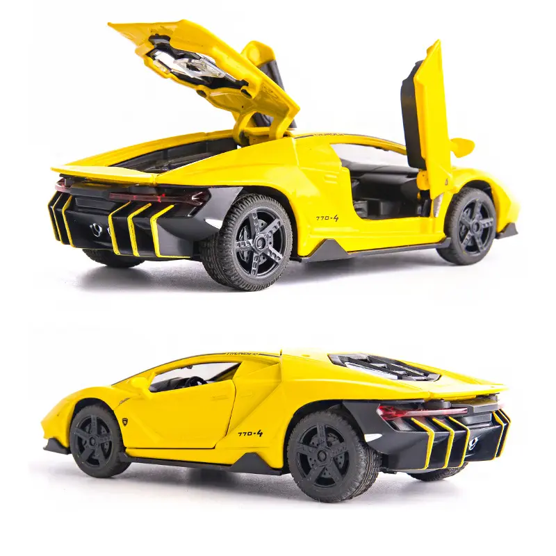 QY-modelo de coche de aleación OEM 1:32, simulación de Rambo, coche deportivo AE86, sonido y luz extraíble, adornos de coche de juguete para niños