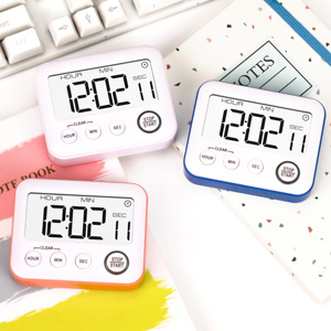 Mini digitale grande LCD elettronico Timer di allarme silenzioso luce vibrante conto alla rovescia con magnete per lo studio degli studenti dei bambini - Product Image 3