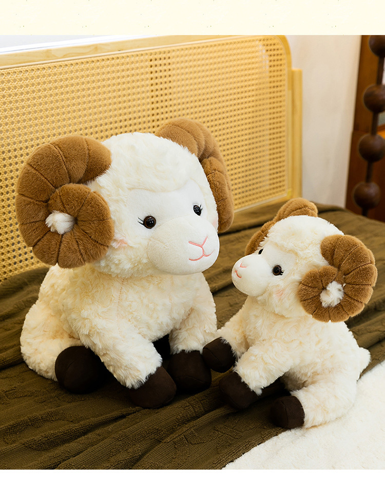Magnifique mouton blanc-30cm 530g