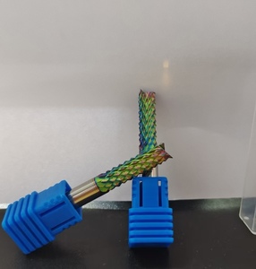 Factory Customized CNC Router Bit Set Spiral <strong>PCD</strong> End Mill <strong>Cutters</strong> DLC Rainbow Coating ODM/OEM Colorful Corn Milling <strong>Cutters</strong> - Product Image 6