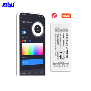 Контроллер Tuya Smart Life Zigbee Dc5-24v Одноцветный Cw + ww Rgb Rgbw Rgbwc диммер СВЕТОДИОДНЫЙ Контроллер - Product Image 1