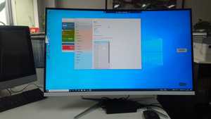 Computadora LCD Industrial todo en uno de 32 pulgadas con Intel Core I3 DDR3 RAM Interfaz HDMI para sistemas de control de fabricación Enchufe DE LA UE