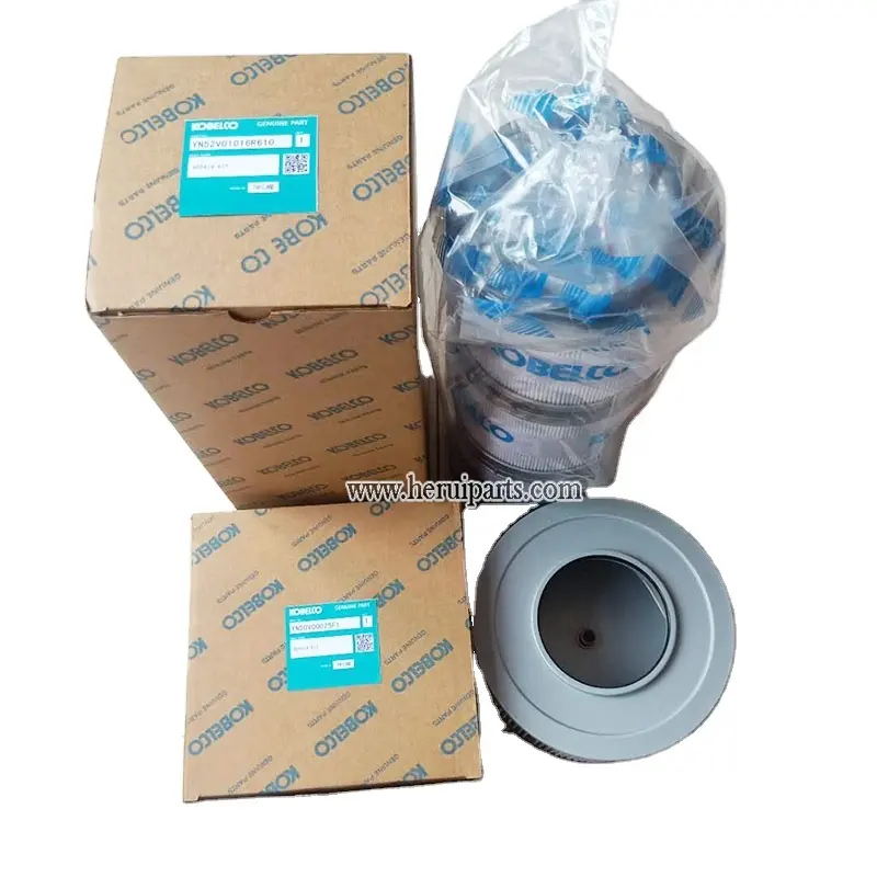 Filtro de aceite hidráulico para excavadora SK350 YN52V01016R610 YN50V00025F1, para KOBELCO